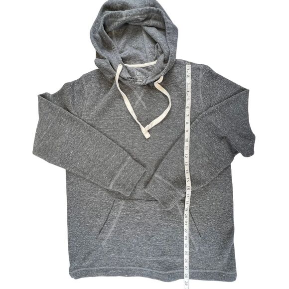 George Hoodie Large Heather Gray Drawstring Pullover Soft Cozy Casual Jumper - Picture 4 of 8